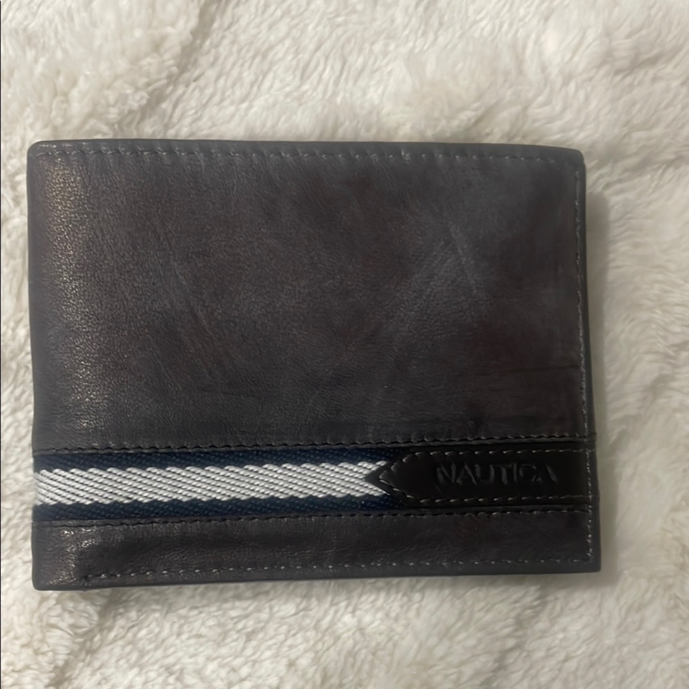 Nautica Black Leather Wallet